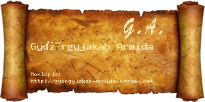Györgyjakab Armida névjegykártya